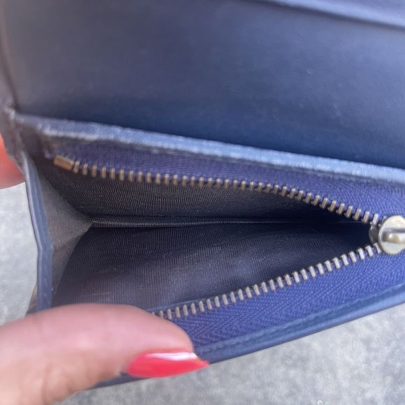 💕SOLD💕Gucci Marmont Denim Pearl GG Compact Wallet - Picture 13 of 15